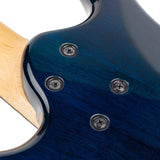 Sire Basses - M7+ A4/tbl - Alder + Solid Maple 4-String Bass Guitar – Transparent Blue