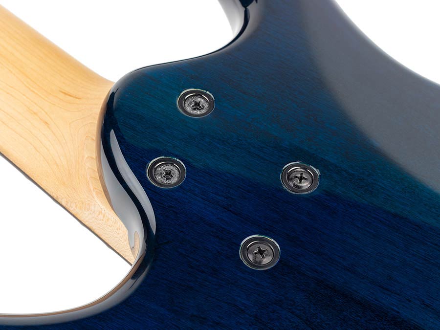 Sire Basses - M7+ A4/tbl - Alder + Solid Maple 4-String Bass Guitar – Transparent Blue