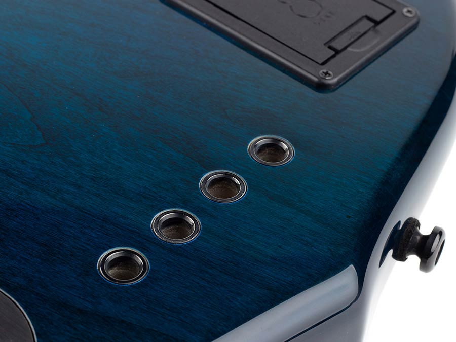 Sire Basses - M7+ A4/tbl - Alder + Solid Maple 4-String Bass Guitar – Transparent Blue