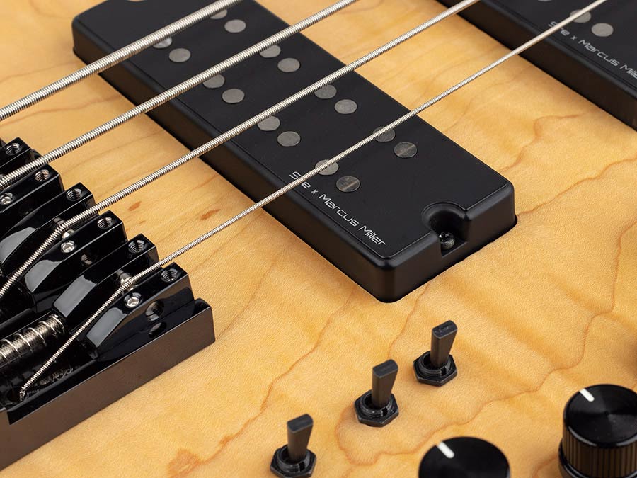 Sire Basses - M7+ S4/nt - Swamp Ash + Solid Maple 4-String Bass Guitar – Natural