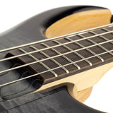 Sire Basses - M7+ S4/tbk - Swamp Ash + Solid Maple 4-String Bass Guitar – Transparent Black