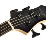 Sire Basses - M7+ S4/tbk - Swamp Ash + Solid Maple 4-String Bass Guitar – Transparent Black