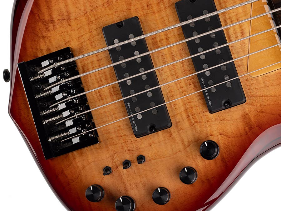 Sire Basses - M7+ A5/brs - Alder + Solid Maple 5-String Bass Guitar – Brown