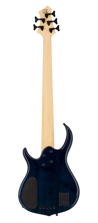 Sire Basses - M7+ A5/tbl - Alder + Solid Maple 5-String Bass Guitar – Transparent Blue