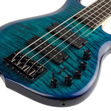 Sire Basses - M7+ A5/tbl - Alder + Solid Maple 5-String Bass Guitar – Transparent Blue