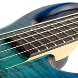 Sire Basses - M7+ A5/tbl - Alder + Solid Maple 5-String Bass Guitar – Transparent Blue