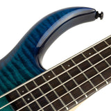 Sire Basses - M7+ A5/tbl - Alder + Solid Maple 5-String Bass Guitar – Transparent Blue