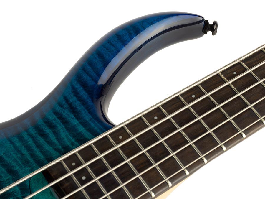 Sire Basses - M7+ A5/tbl - Alder + Solid Maple 5-String Bass Guitar – Transparent Blue