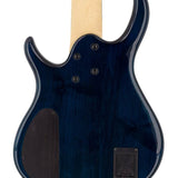 Sire Basses - M7+ A5/tbl - Alder + Solid Maple 5-String Bass Guitar – Transparent Blue
