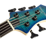 Sire Basses - M7+ A5/tbl - Alder + Solid Maple 5-String Bass Guitar – Transparent Blue