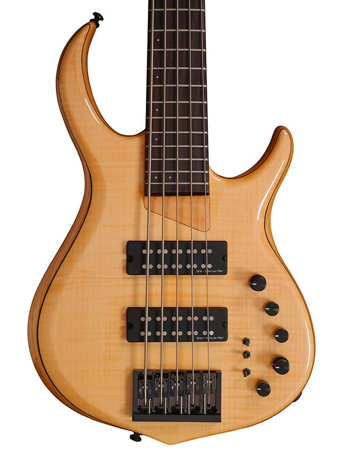 Sire Basses - M7+ S5/nt - Swamp Ash + Solid Maple 5-String Bass Guitar – Natural