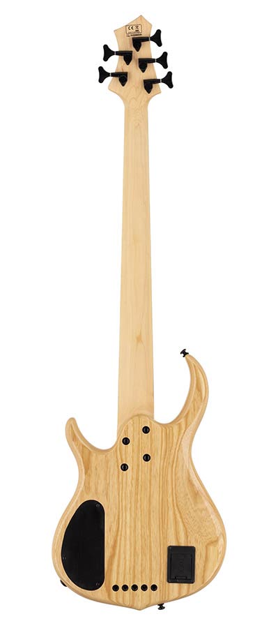 Sire Basses - M7+ S5/tbk - Swamp Ash + Solid Maple 5-String Bass Guitar – Transparent Black