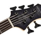 Sire Basses - M7+ S5/tbk - Swamp Ash + Solid Maple 5-String Bass Guitar – Transparent Black