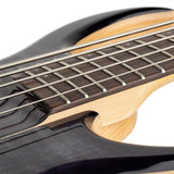 Sire Basses - M7+ S5/tbk - Swamp Ash + Solid Maple 5-String Bass Guitar – Transparent Black