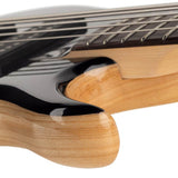 Sire Basses - M7+ S5/tbk - Swamp Ash + Solid Maple 5-String Bass Guitar – Transparent Black