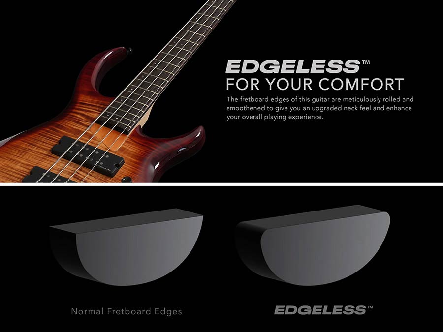 Sire Basses - M7+ S4l/nt - Lefty Swamp Ash + Solid Maple 4-String Bass Guitar – Natural