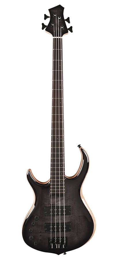 Sire Basses - M7+ S4L/TBK - lefty swamp ash + solid maple 4-string bass guitar transparent black – Transparent Black