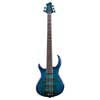 lefty alder + solid maple 5-string bass guitar transparent blue