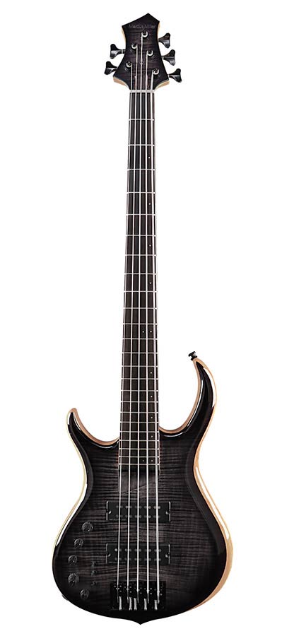 Sire Basses - M7+ S5L/TBK - lefty swamp ash + solid maple 5-string bass guitar transparent black – Transparent Black