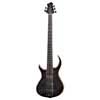 lefty swamp ash + solid maple 5-string bass guitar transparent black