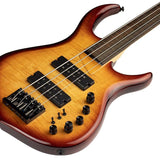 Sire Basses - M7+ A4f/brs - Fretless Alder + Solid Maple 4-String Bass Guitar – Brown