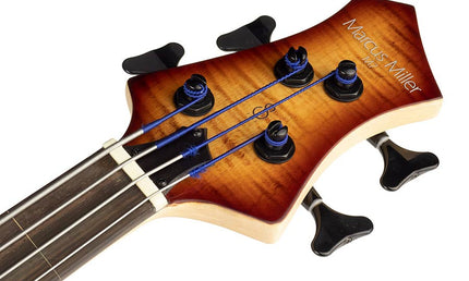 fretless alder + solid maple 4-string bass guitar brown