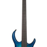 Sire Basses - M7+ A4F/TBL - fretless alder + solid maple 4-string bass guitar transparent blue – Transparent Blue