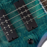 Sire Basses - M7+ A4f/tbl - Fretless Alder + Solid Maple 4-String Bass Guitar – Transparent Blue