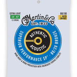 Martin - MA180 - string set 12-string 80/20 bronze
