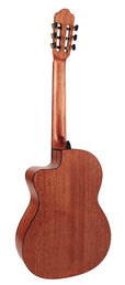 classic guitar, spruce top, sapele b&s, Savarez strings, satin finish, with cutaway and EQ