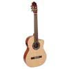 classic guitar, spruce top, sapele b&s, Savarez strings, satin finish, with cutaway and EQ