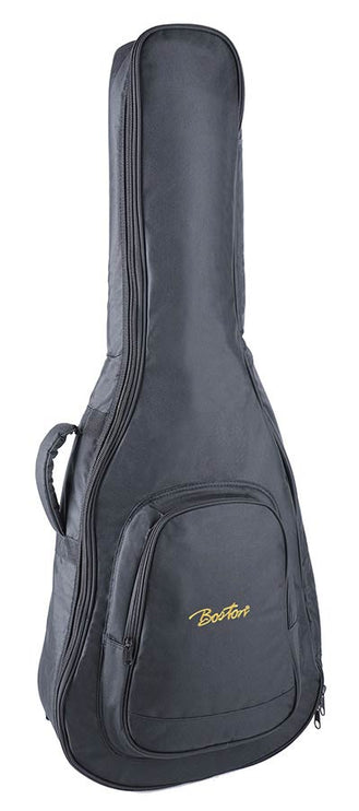 Boston - W-10.2 - Gig Bag For Acoustic Guitar, 10 Mm. Padding, Cordura, 2 Straps, Large Pocket, Black