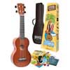 soprano ukulele pack, brown, with essentials accessory pack