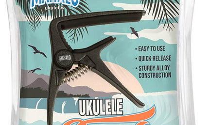 ukulele capo, black