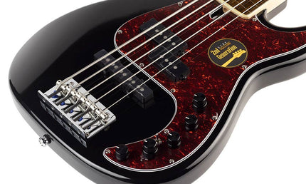 fretless alder 5-string active bass guitar black