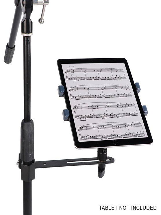 universal tablet holder for stand, fits tube dia 25.4mm, with 360° spring loaded clamping system