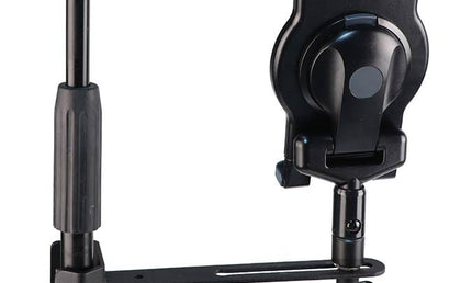 universal tablet holder for stand, fits tube dia 25.4mm, with 360° spring loaded clamping system