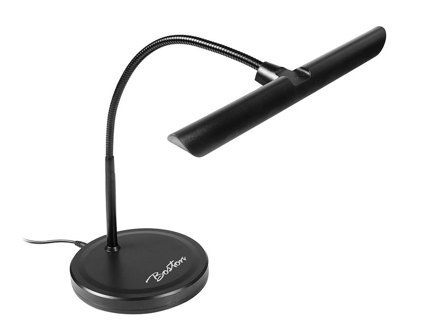 Boston - PLM-180-BK - Piano Led Lamp, Adjustable Brightness, Warm White, Black Housing, Incl. Psu