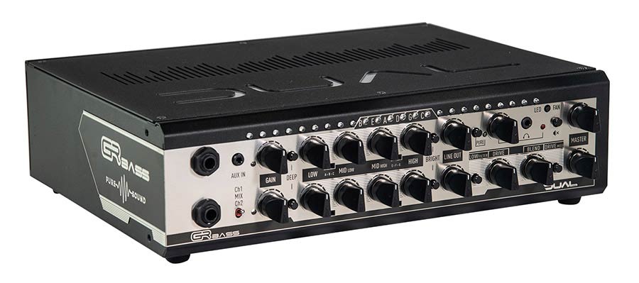 class D 2 channel bass amplifier, 800w 3,25kg, black