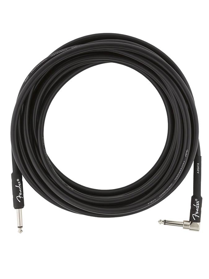 Fender - 990820019 - Instrument Cable, 18.6Ft, 1X Angled, Black