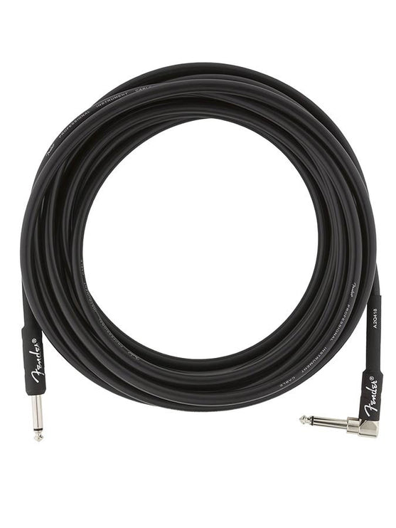 Fender - 990820019 - Instrument Cable, 18.6Ft, 1X Angled, Black