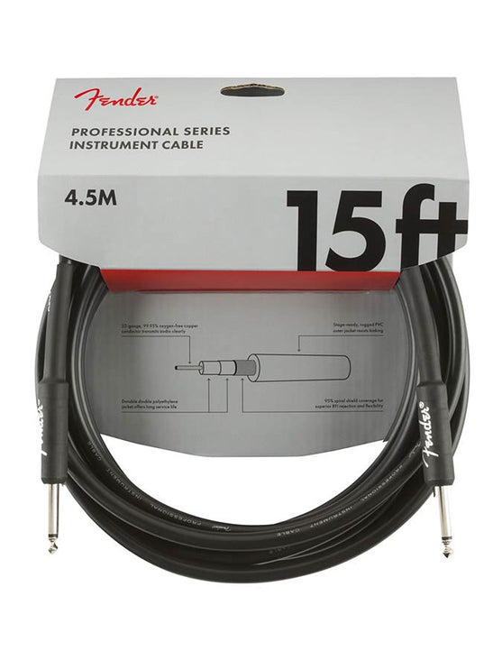 Fender - 990820021 - instrument cable – 15Ft, Black