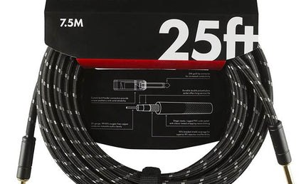Fender - 990820075 - instrument cable – 25Ft, Black
