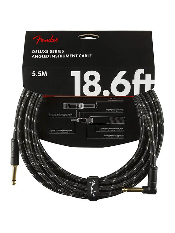 Fender - 990820079 - instrument cable, 18 – Angled, Black