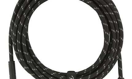 Fender - 990820079 - Instrument Cable, 18.6Ft, 1X Angled, Black Tweed