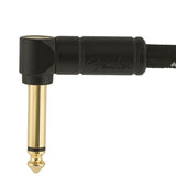 Fender - 990820079 - Instrument Cable, 18.6Ft, 1X Angled, Black Tweed