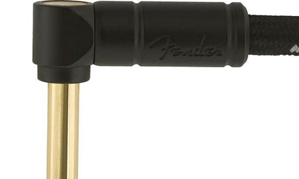 Fender - 990820079 - Instrument Cable, 18.6Ft, 1X Angled, Black Tweed