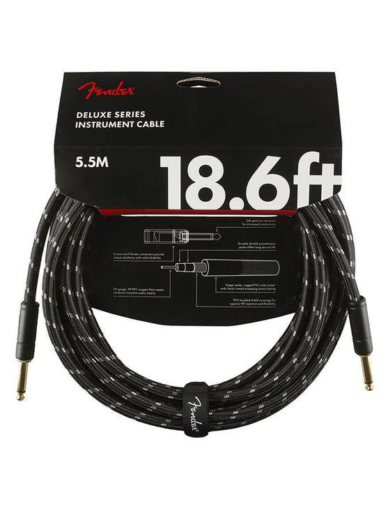 Fender - 990820080 - Instrument cable, 18 – 18.6Ft, Black