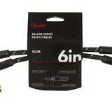 Fender - 990820087 - patch cables (2 pcs) – 6", Black