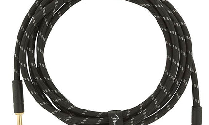 Fender - 990820090 - Instrument Cable, 10Ft, 1X Angled, Black Tweed